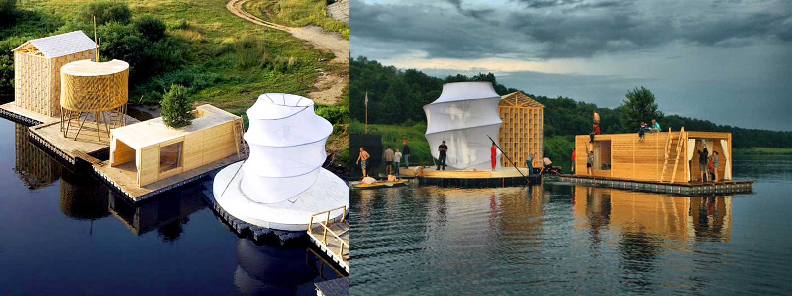 Floating Kaluga Sauna, Russia